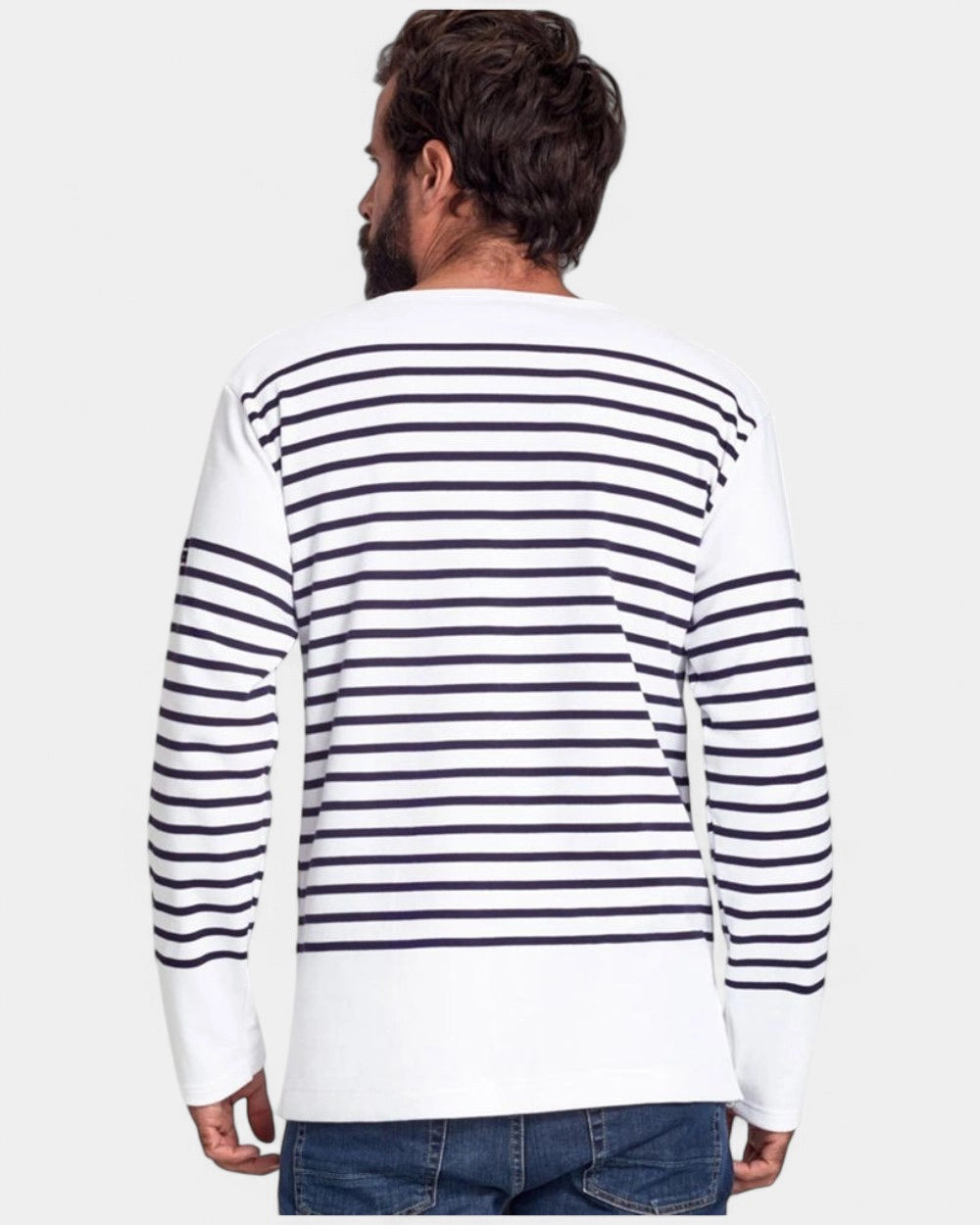 Langärmeliges Ringelshirt mit U-Boot-Ausschnitt zum Personalisieren